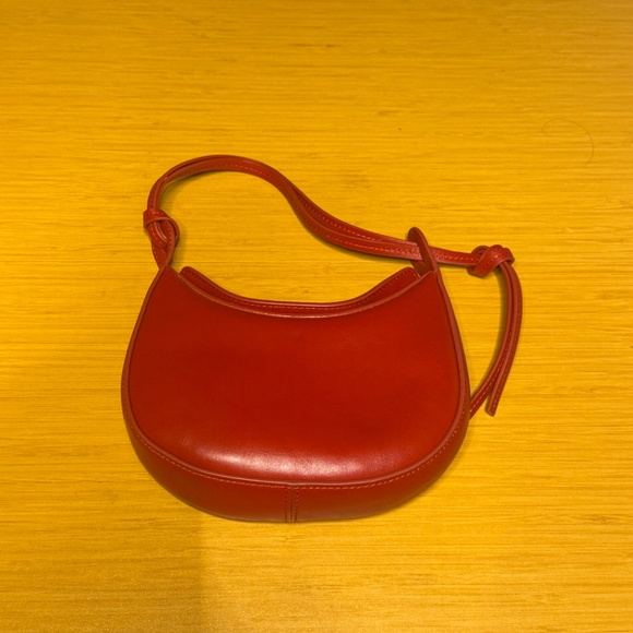 Reformation Mini Rosetta Shoulder Bag Red - Picture 5 of 8